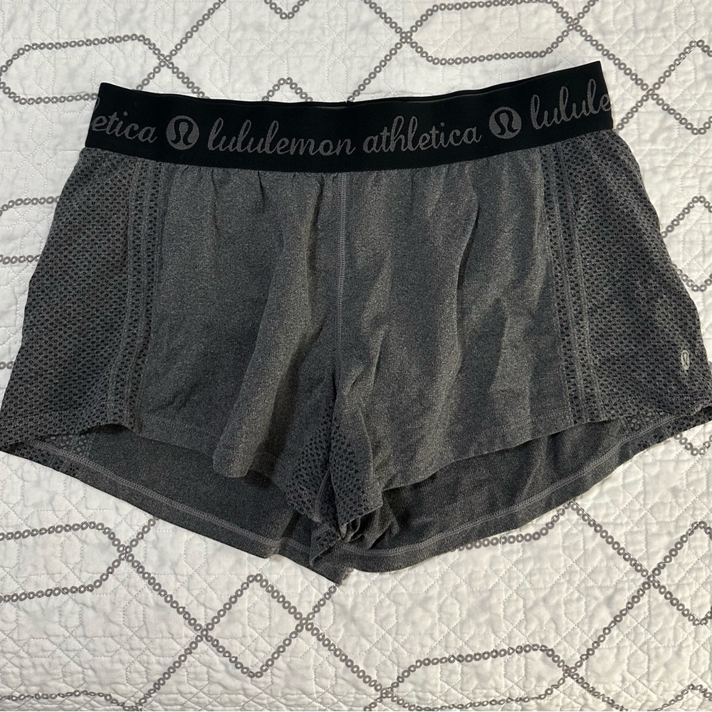 Lululemon Heather Gray Performance Shorts